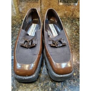Mario Cerutti Brown Leather Loafers Shoes 36